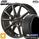 4/24-4/27 P5倍！セレナ 215/40R18 89Y XL ミシュラン パイロットスポーツ5 MID ファイナルスピード GR-ボルト ハイメタブロンズ 18インチ 7.0J 5H114.3 サマータイヤホイールセット