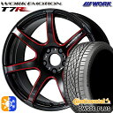 215/50R17 95W XL コンチネンタル DWS06+ WORK エモーション T7R Kurenai 17インチ 7.0J 5H100 オールシーズン...