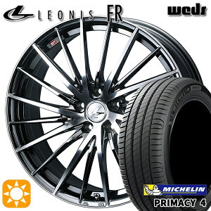 【取付対象】205/55R16 91W ミシュラン プライマシー4 Weds レオニス FR BMCMC (ブラックメタルコート ミラーカット) 16インチ 6.5J 5H114.3 サマータイヤホイールセット