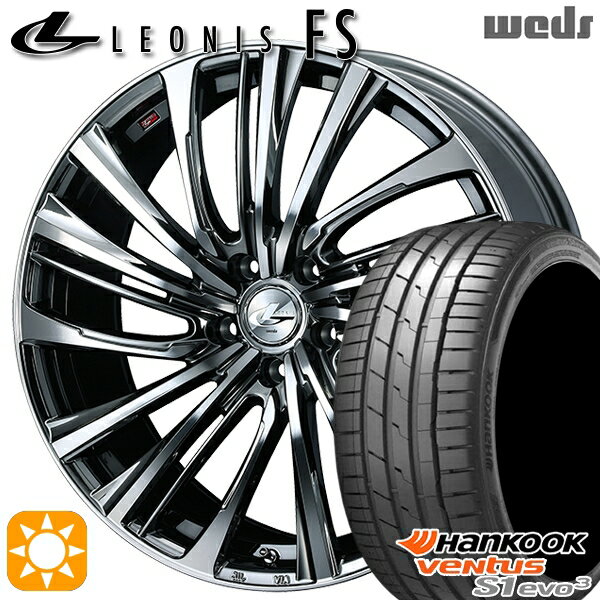 【取付対象】セレナ 215/40R18 89Y XL ハンコック veNtus S1 evo3 K127 Weds レオニス FS BMCMC (ブラックメタルコート/ミラーカット) 18インチ 7.0J 5H114.3 サマータイヤホイールセット