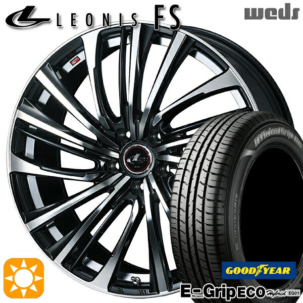 【18日限定!ダイヤモンド会員限定P13倍!】 アイシス ノア/ヴォクシー 215/45R17 91W XL グッドイヤー エフィシェントグリップ エコ EG01 Weds レオニス FS PBMC 17インチ 7.0J 5H114.3 サマータイヤホイールセット