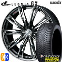 【取付対象】カムリ ヴェゼル 215/55R17 94H ダンロップ ALL SEASON MAXX AS1 Weds レオニス GX BMCMC (ブラックメ...