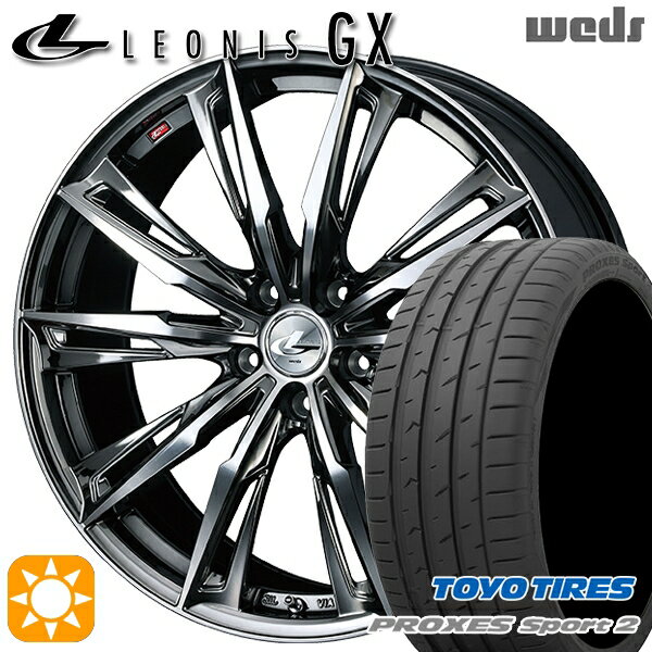 最大2,000円OFFクーポン★アクセラ アテンザ 215/45R18 93Y XL トーヨー プロクセススポーツ2 Weds レオニス GX BMCMC (ブラックメタルコート/ミラーカット) 18インチ 7.0J 5H114.3 サマータイヤホイールセット