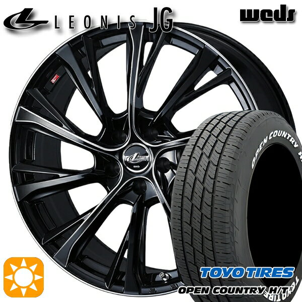 【取付対象】ヤリスクロス 205/65R16 95H トーヨー オープンカントリー H/T2 WL Weds ウェッズ レオニス JG BK/SC 16インチ 6.5J 5H114.3 サマータイヤホイールセット