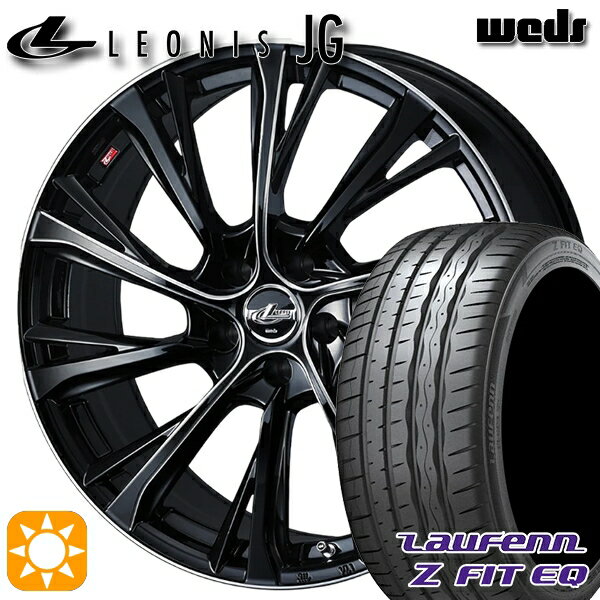 【取付対象】ノア ヴォクシー 215/35R19 85Y XL ラウフェン Z FIT EQ LK03 Weds ウェッズ レオニス JG BK/SC 19インチ 8.0J 5H114.3 サマータイヤホイールセット