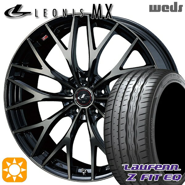 【取付対象】ノア ヴォクシー 215/35R19 85Y XL ラウフェン Z FIT EQ LK03 Weds レオニス MX PBMC/TI (パールブラック ミラーカット/チタントップ) 19インチ 8.0J 5H114.3 サマータイヤホイールセット