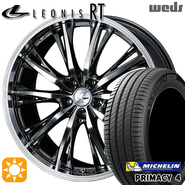【取付対象】205/55R16 91W ミシュラン プライマシー4 Weds レオニス RT BMCMC 16インチ 6.5J 5H114.3 サマータイヤホイールセット