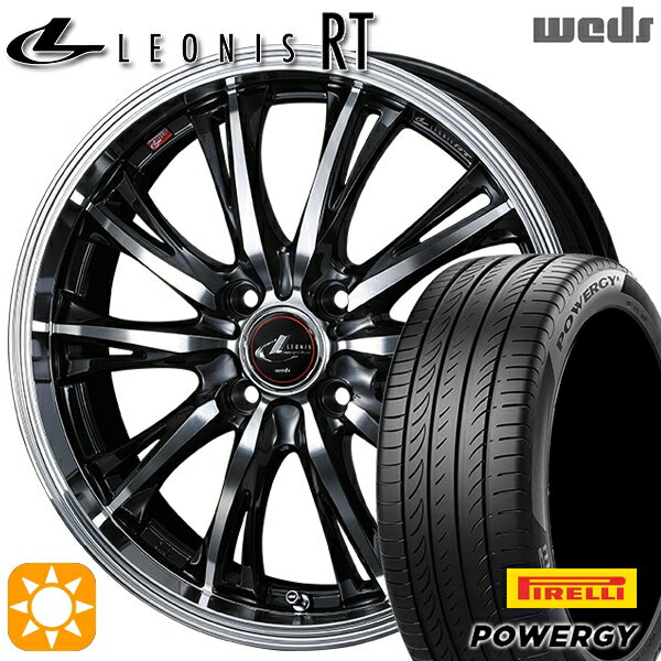 【18日限定!ダイヤモンド会員限定P13倍!】 185/65R15 88H ピレリ パワジー Weds レオニス RT PBMC 15インチ 5.5J 4H100 サマータイヤホイールセット