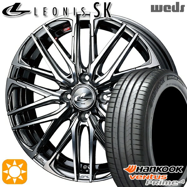 【取付対象】ライズ ロッキー 205/60R16 96V XL ハンコック veNtus PRime4 K135 Weds レオニス SK BMCMC (ブラックメタルコート ミラーカット) 16インチ 6.0J 4H100 サマータイヤホイールセット