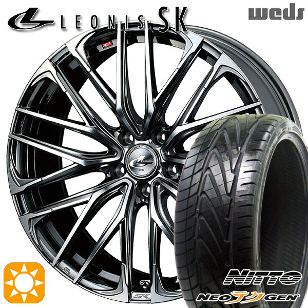 【取付対象】225/30R20 85W ニットー NEOテクGEN Weds レオニス SK BMCMC (ブラックメタルコート ミラーカット) 20インチ 8.5J 5H114.3 サマータイヤホイールセット