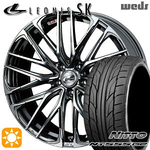 【取付対象】セレナ 215/40R18 89W XL ニットー NT555 G2 Weds レオニス SK BMCMC (ブラックメタルコート ミラーカット) 18インチ 7.0J 5H114.3 サマータイヤホイールセット