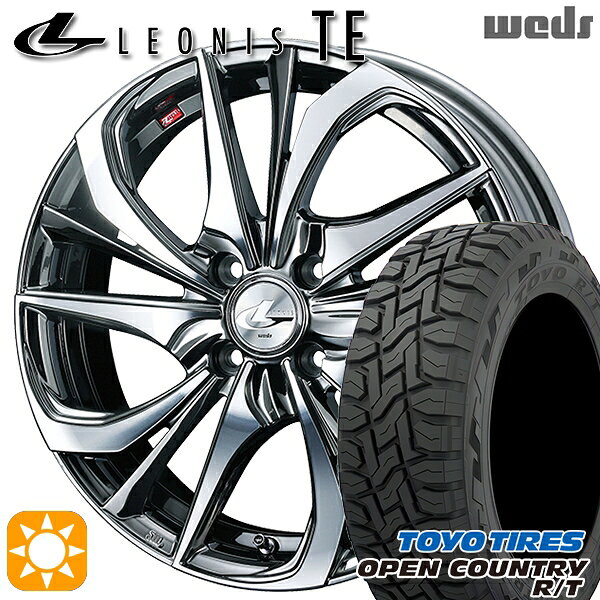 【取付対象】ライズ ロッキー 215/70R16 100Q トーヨー オープンカントリー R/T Weds レオニス TE BMCMC (ブラックメタルコート/ミラーカット) 16インチ 6.0J 4H100 サマータイヤホイールセット