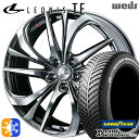 アルファード ヴェルファイア 235/50R18 101H XL グッドイヤー ベクター フォーシーズンズ Weds ウェッズ レオニス TE 18インチ 7.0J 5H114.3 BMCMC (ブラックメタルコート/ミラーカット) オールシーズンタイヤホイールセット