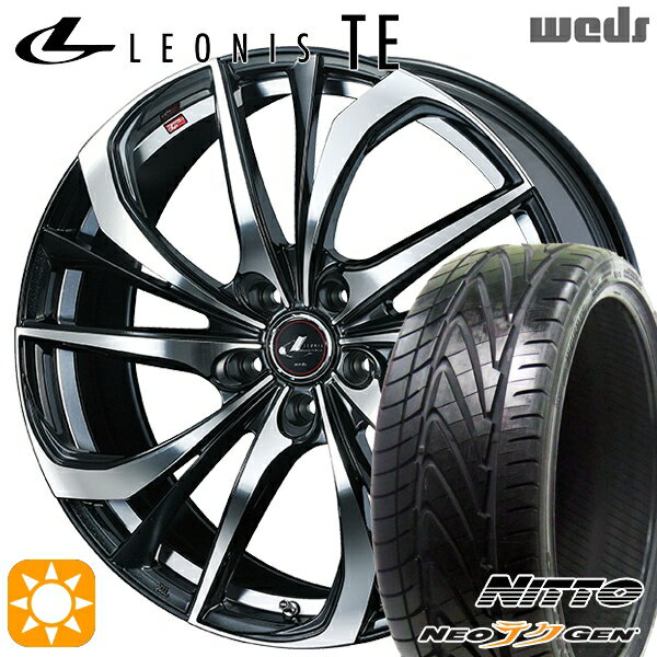 【取付対象】225/30R20 85W ニットー NEOテクGEN Weds レオニス TE PBMC (パールブラック ミラーカット) 20インチ 8.5J 5H114.3 サマータイヤホイールセット