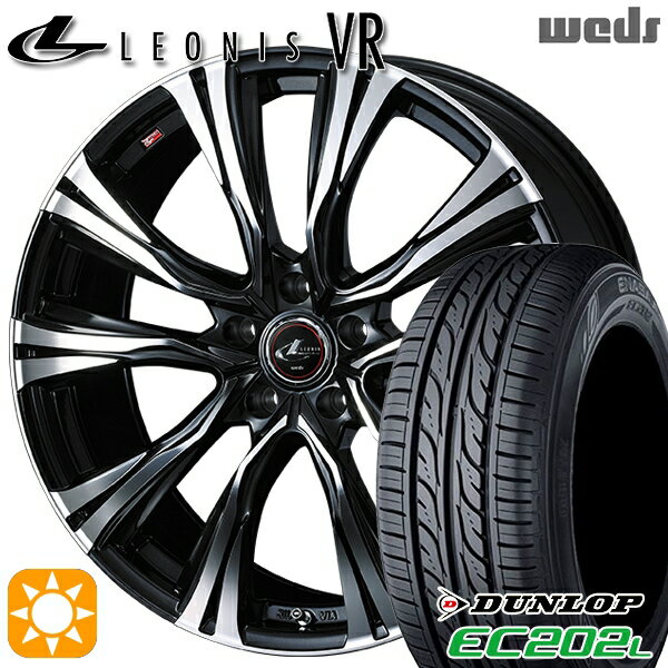 【18日限定!ダイヤモンド会員限定P13倍!】 205/55R16 91V ダンロップ エナセーブ EC202L Weds レオニス VR PBMC 16インチ 6.5J 5H114.3 サマータイヤホイールセット