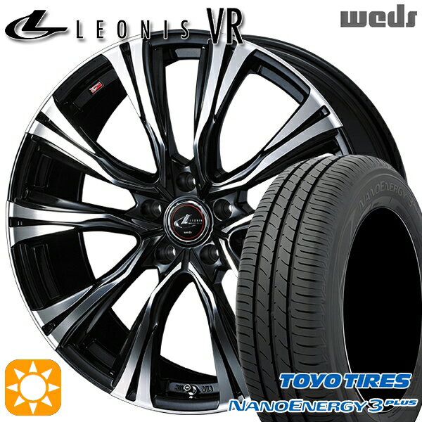 【取付対象】215/40R18 85W トーヨー ナノエナジー3プラス Weds レオニス VR PBMC 18インチ 7.0J 5H114.3 サマータイヤホイールセット