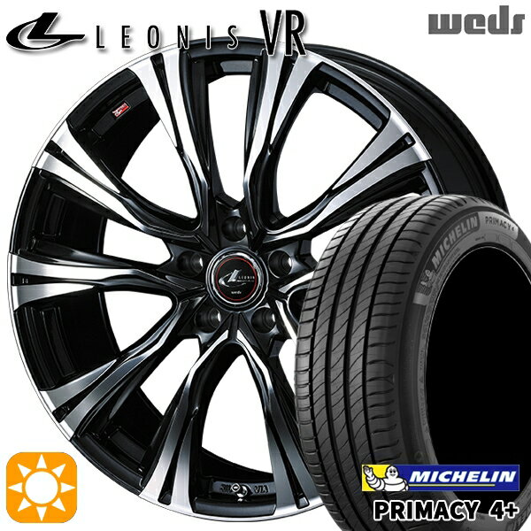 【取付対象】215/50R17 95W XL ミシュラン プライマシー4プラス Weds レオニス VR PBMC 17インチ 7.0J 5H114.3 サマータイヤホイールセット