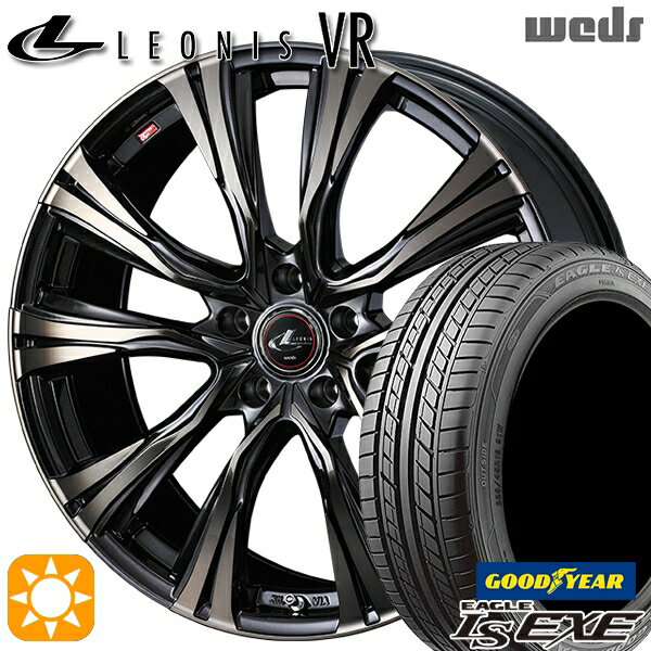 【取付対象】215/40R18 89W XL グッドイヤー イーグル LSEXE Weds レオニス VR PBMC/TI 18インチ 7.0J 5H114.3 サマータイヤホイールセット