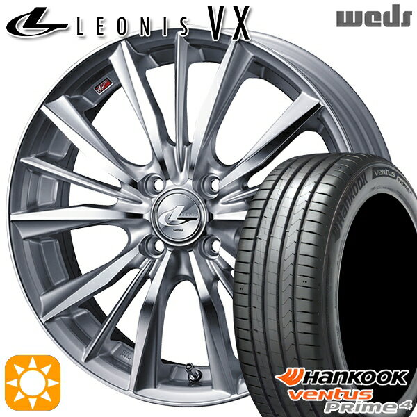 【取付対象】ライズ ロッキー 205/60R16 96V XL ハンコック veNtus PRime4 K135 Weds レオニス VX HSMC (ハイパーシルバー ミラーカット) 16インチ 6.0J 4H100 サマータイヤホイールセット