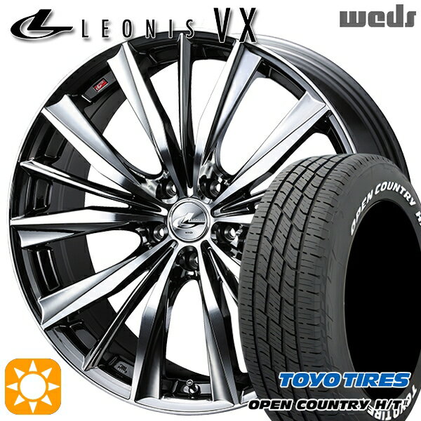 【取付対象】225/60R18 100H トーヨー オープンカントリー H/T2 WL Weds レオニス VX BMCMC (ブラックメタルコート ミラーカット) 18インチ 7.0J 5H114.3 サマータイヤホイールセット