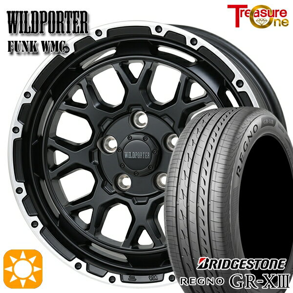 【取付対象】エスティマ ヤリスクロス 215/60R16 95V ブリヂストン レグノ GR-X3 トレジャーワン ワイルドポーター ファンク WMC MB/RP 16インチ 7.0J 5H114.3 サマータイヤホイールセット