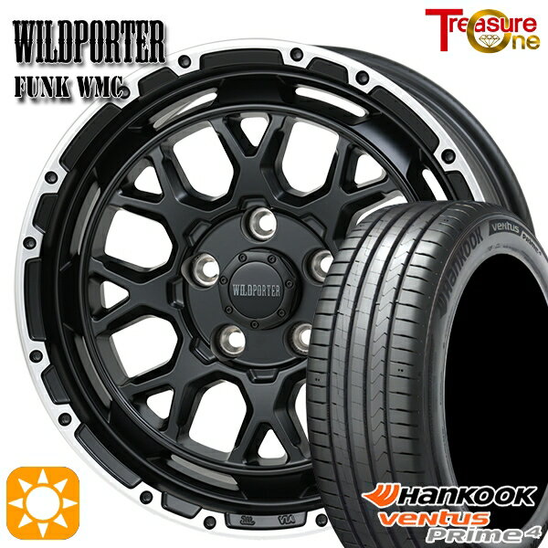 【取付対象】215/60R16 99V XL ハンコック veNtus PRime4 K135 トレジャーワン ワイルドポーター ファンク WMC MB/RP 16インチ 7.0J 5H114.3 サマータイヤホイールセット