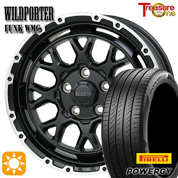 【取付対象】205/65R16 95H ピレリ パワジー トレジャーワン ワイルドポーター ファンク WMC MB/RP 16インチ 7.0J 5H114.3 サマータイヤホイールセット