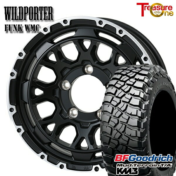 【18日限定!ダイヤモンド会員限定P13倍!】 225/75R16 115/112Q RBL BFグッドリッチ マッドテレーン T/A KM3 トレジャーワン ワイルドポーター ファンク WMC MB/RP 16インチ 6.0J 5H139.7 サマータイヤホイールセット