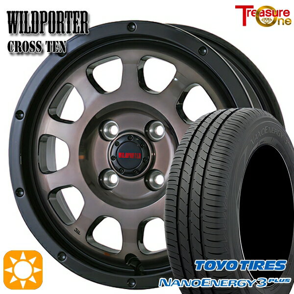 【取付対象】195/45R16 80W トーヨー ナノエナジー3プラス トレジャーワン ワイルドポーター クロステン BP/BC 16インチ 6.0J 4H100 サマータイヤホイールセット
