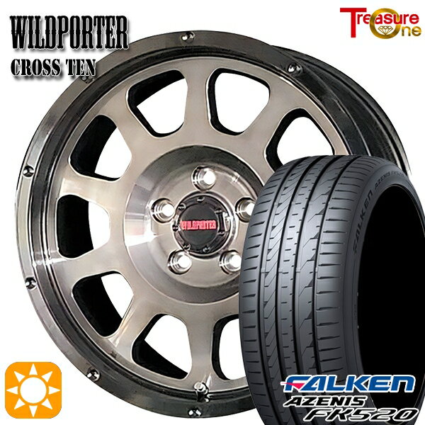 【取付対象】アイシス ノア 215/45R17 91Y XL ファルケン アゼニス FK510 トレジャーワン ワイルドポーター クロステン BP/BC 17インチ 7.5J 5H114.3 サマータイヤホイールセット