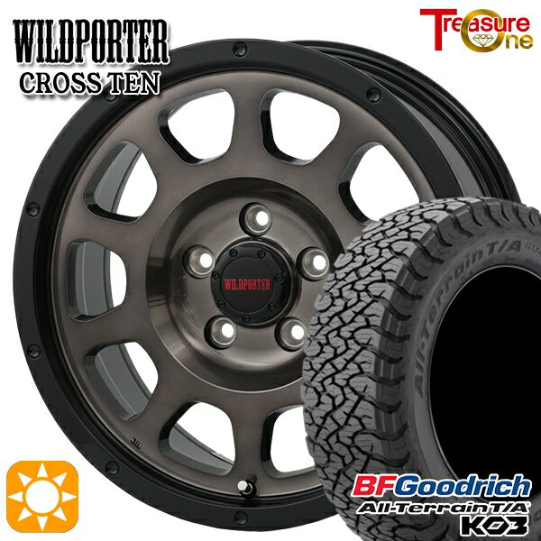 【取付対象】225/65R17 107/103S RBL BFグッドリッチ オールテレーン T/A KO3 トレジャーワン ワイルドポーター クロステン BP/BC 17インチ 7.5J 5H114.3 サマータイヤホイールセット