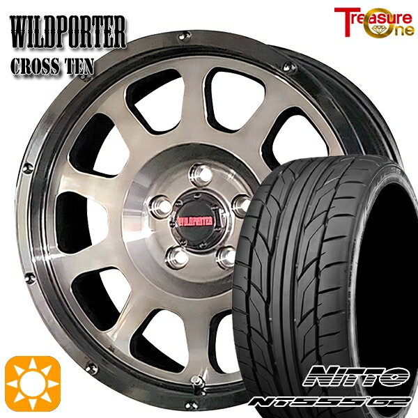 【取付対象】リーフ レヴォーグ 215/50R17 95W XL ニットー NT555 G2 トレジャーワン ワイルドポーター クロステン BP/BC 17インチ 7.5J 5H114.3 サマータイヤホイールセット