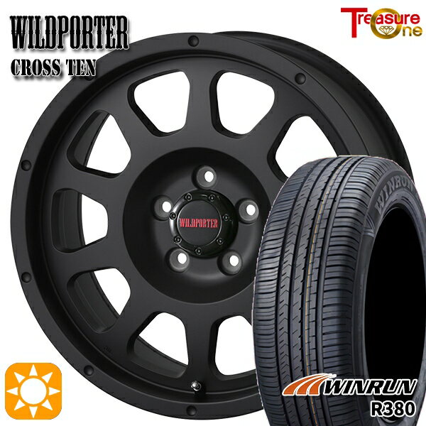 【取付対象】C-HR カローラクロス 215/60R17 96V ウィンラン R380 トレジャーワン ワイルドポーター クロステン マットブラック 17インチ 7.5J 5H114.3 サマータイヤホイールセット