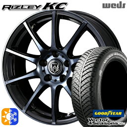 ヴェゼル オデッセイ 215/60R16 95H グッドイヤー ベクター フォーシーズンズ Weds ウェッズ ライツレーKC 16インチ 6.5J 5H114.3 ブラックポリッシュBC オールシーズンタイヤホイールセット