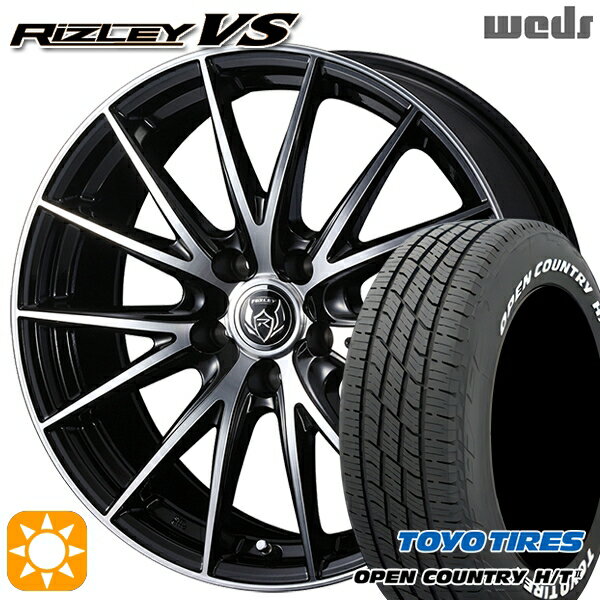 【取付対象】225/60R18 100H トーヨー オープンカントリー H/T2 WL Weds ライツレーVS ブラックメタリックポリッシュ 18インチ 8.0J 5H114.3 サマータイヤホイールセット
