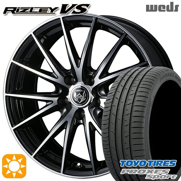 【取付対象】セレナ 215/40R18 89Y トーヨー プロクセススポーツ Weds ライツレーVS ブラックメタリックポリッシュ 18インチ 7.5J 5H114.3 サマータイヤホイールセット