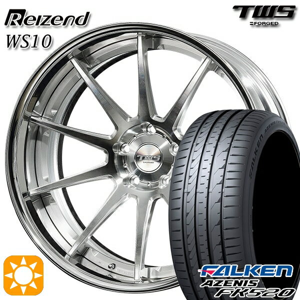 【取付対象】BMW X1 F48 225/45R19 96Y XL ファルケン アゼニス FK520 TWS Reizend WS10 バレルクリア2 19インチ 8.0J 5H112 サマータイヤホイールセット