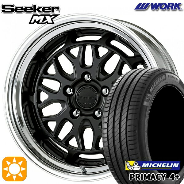 【取付対象】215/60R17 96V ミシュラン プライマシー4プラス WORK シーカー MX マットブラック 17インチ 7.0J 5H114.3 サマータイヤホイールセット