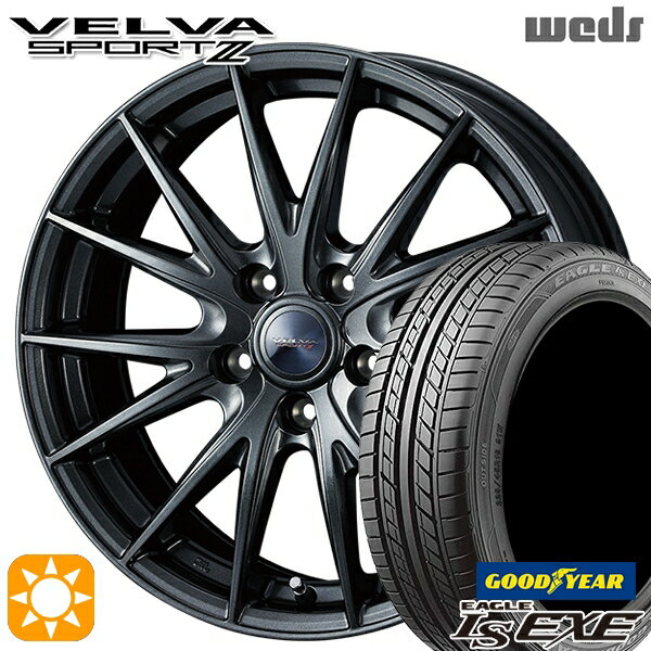 【18日限定!ダイヤモンド会員限定P13倍!】 215/45R17 91W XL グッドイヤー イーグル LS EXE Weds ヴェルバスポルト2 ディープメタルII 17インチ 7.0J 5H114.3 サマータイヤホイールセット