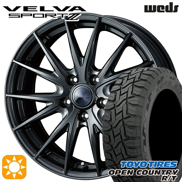 【取付対象】225/60R17 99Q トーヨー オープンカントリー R/T Weds ヴェルバスポルト2 ディープメタルII 17インチ 7.0J 5H114.3 サマータイヤホイールセット