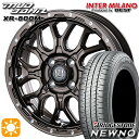 【取付対象】165/50R15 73V ブリヂストン ニューノ インターミラノ マッドバーン XR-800M GBR/PP 15インチ 4.5J 4H100 サマータイヤホイールセット