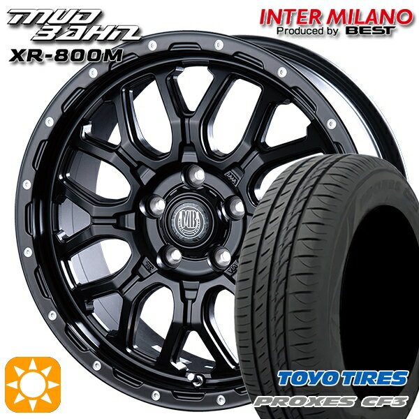 【取付対象】エスクァイア セレナ 205/50R17 93V XL トーヨー プロクセス CF3 インターミラノ マッドバーン XR-800M MBK/PP 17インチ 7.0J 5H114.3 サマータイヤホイールセット