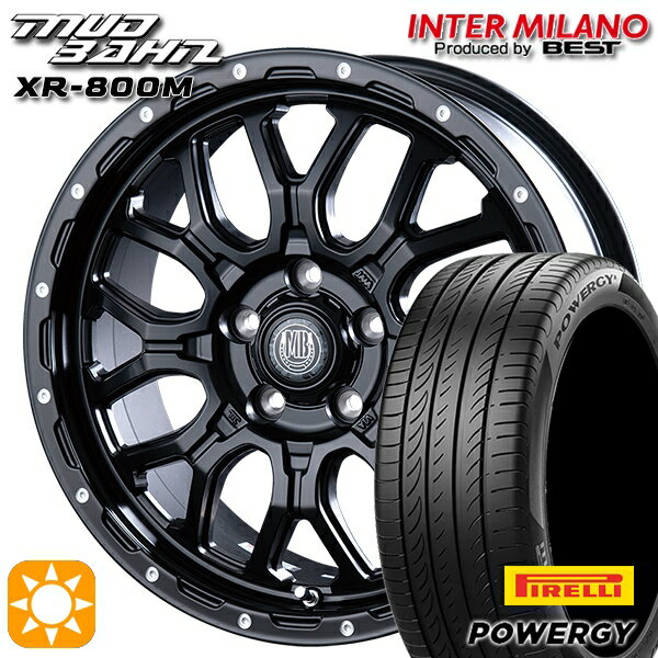 【取付対象】アイシス ノア 215/45R17 91W XL ピレリ パワジー インターミラノ マッドバーン XR-800M MBK/PP 17インチ 7.0J 5H114.3 サマータイヤホイールセット