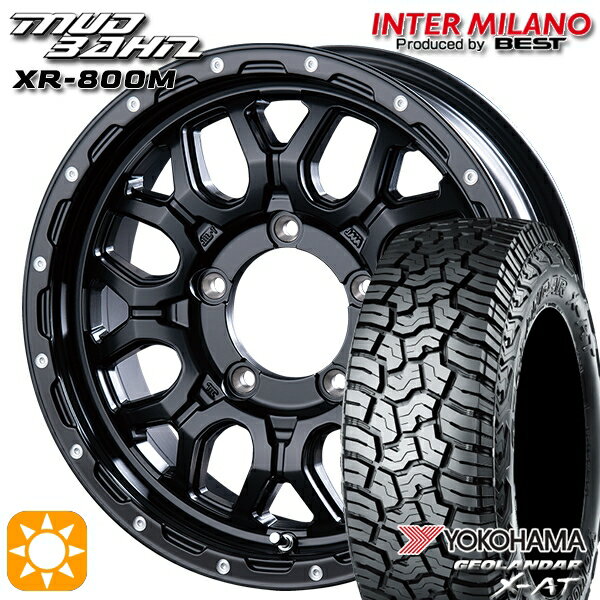 【18日限定!ダイヤモンド会員限定P13倍!】 LT215/70R16 100/97Q ヨコハマ ジオランダー X-AT G016 インターミラノ マッドバーン XR-800M MBK/PP 16インチ 5.5J 5H139.7 サマータイヤホイールセット