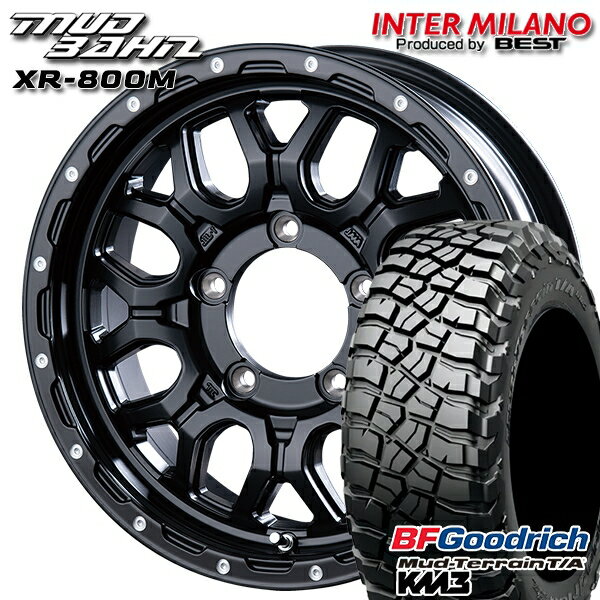 【18日限定!ダイヤモンド会員限定P13倍!】 LT225/75R16 115/112Q RBL BFグッドリッチ マッドテレーン T/A KM3 インターミラノ マッドバーン XR-800M MBK/PP 16インチ 5.5J 5H139.7 サマータイヤホイールセット