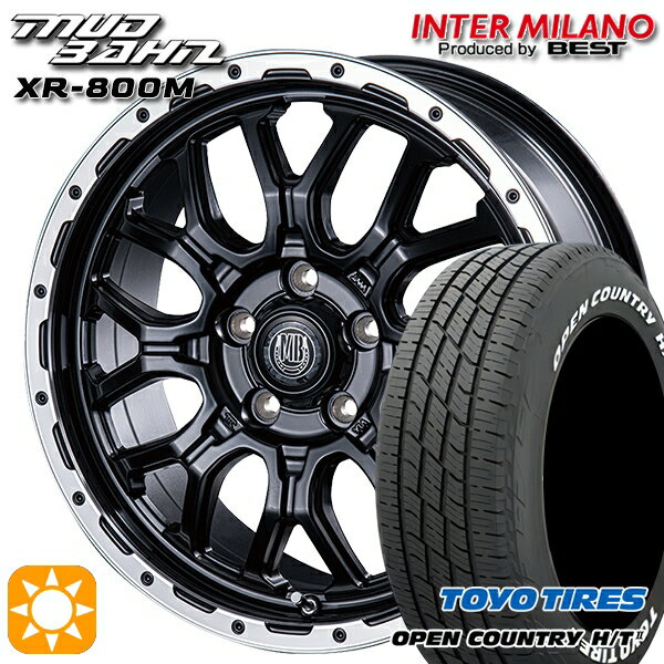 【取付対象】225/60R17 99H トーヨー オープンカントリー H/T2 WL インターミラノ マッドバーン XR-800M MBK/RP 17インチ 7.0J 5H114.3 サマータイヤホイールセット