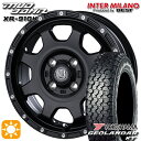 【取付対象】軽トラ 145/80R12 80/78N ヨコハマ ジオランダーKT Y828C インターミラノ マッドバーン XR-910K MBK/PP 12インチ 4.0J 4H100 サマータイヤホイールセット