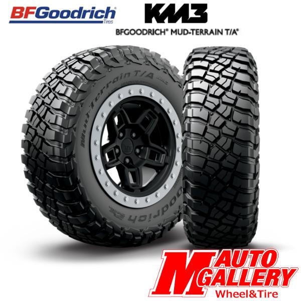 送料無料 235/70R16 110/107Q LRD RBL BFグッドリッチ マッドテレーン T/A KM3 クリフクライム ルイス W05 ブラックポリッシュ6.5J-16インチ 新品サマータイヤ ホイールセット