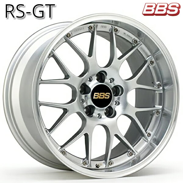 19インチ 8.5J 5H114.3 +38 BBS RS-GT  ダイヤモンドシルバーXリム/シルバーダイヤカット（DS-SLD） アルミホイール単品 4本（1台分） 送料無料 