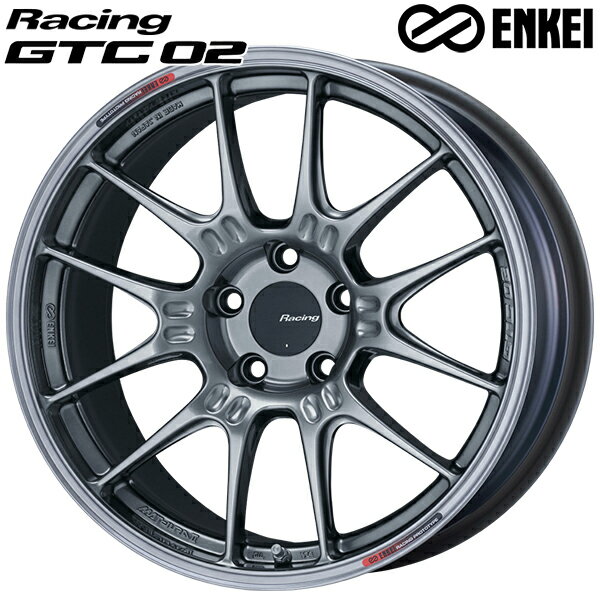 18インチ 8.5J 5H112 +43 ENKEI エンケイ レーシング GTC02 ハイパーシルバー アルミホイール単品 4本（1台分）送料無料